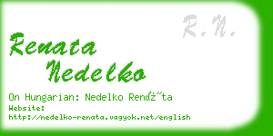 renata nedelko business card